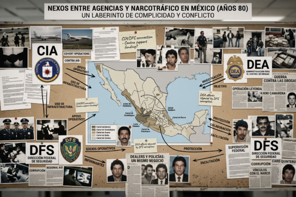 CIA, DEA, DFS y su relación con el narcotráfico en México.